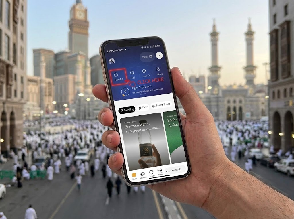 Click on Rawdah